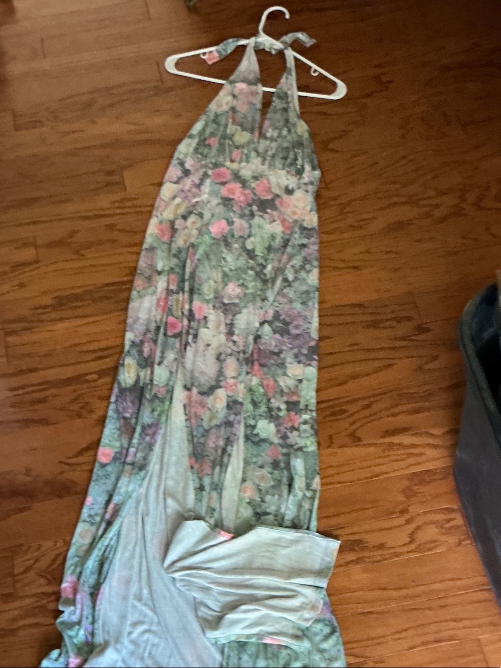 Wildfox Floral Halter Jumpsuit in Mint and Pastel Florals